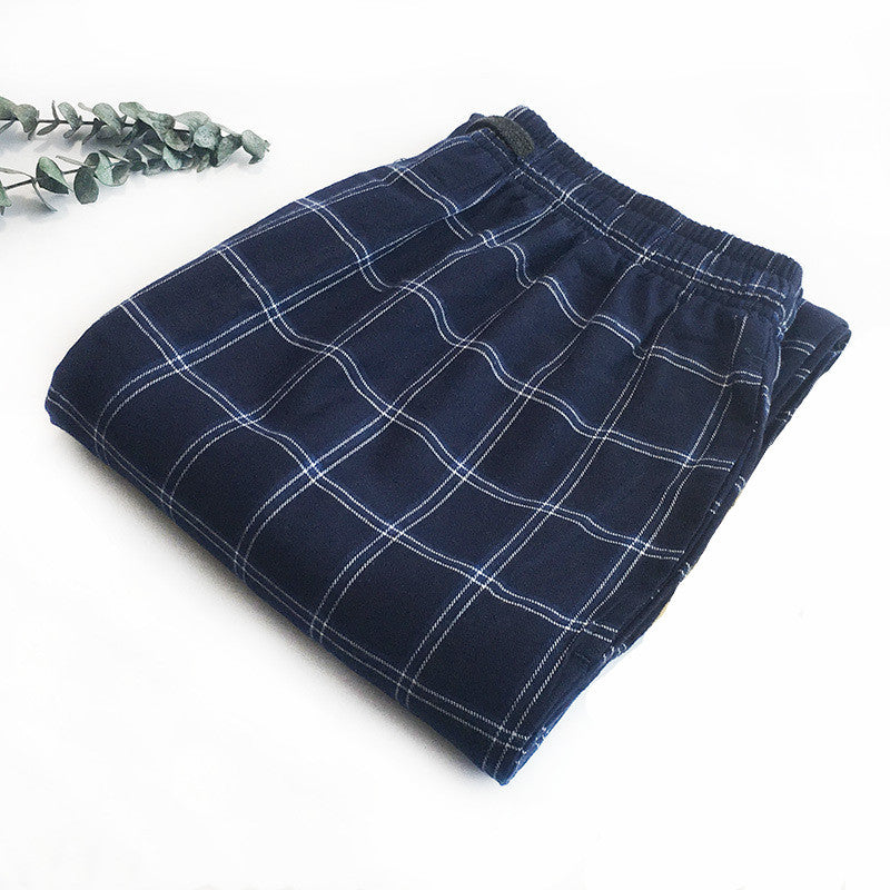 Pantalon de Pyjama Homme en Coton à Carreaux