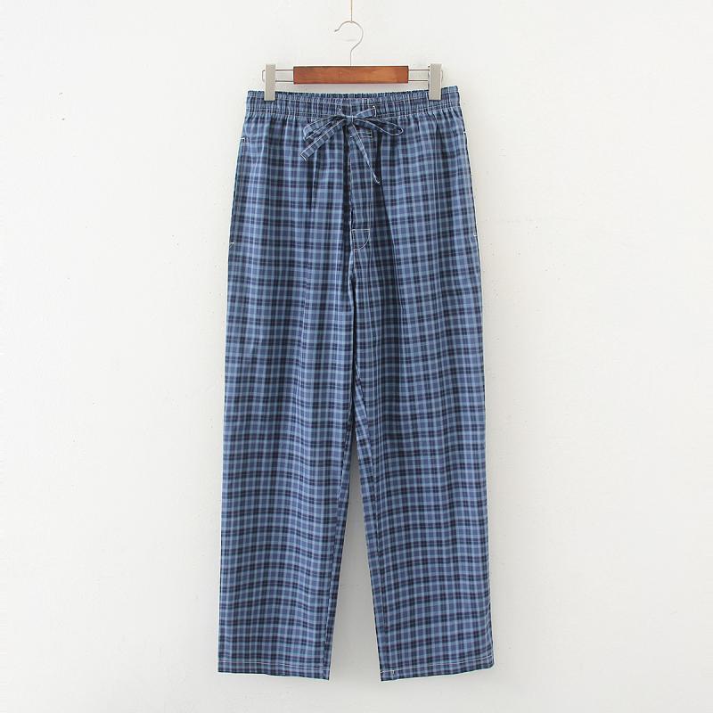 Pantalon de Pyjama Homme en Coton à Carreaux