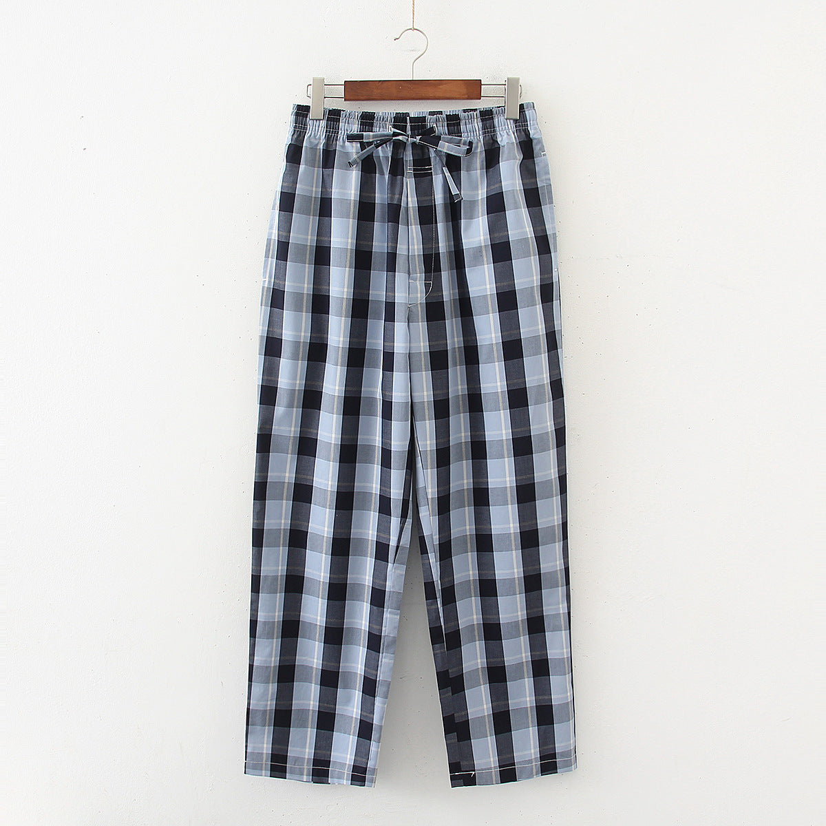 Pantalon de Pyjama Homme en Coton à Carreaux