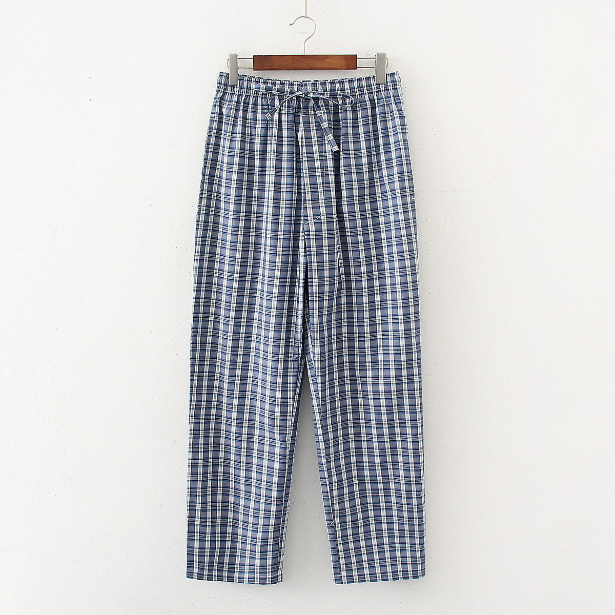 Pantalon de Pyjama Homme en Coton à Carreaux