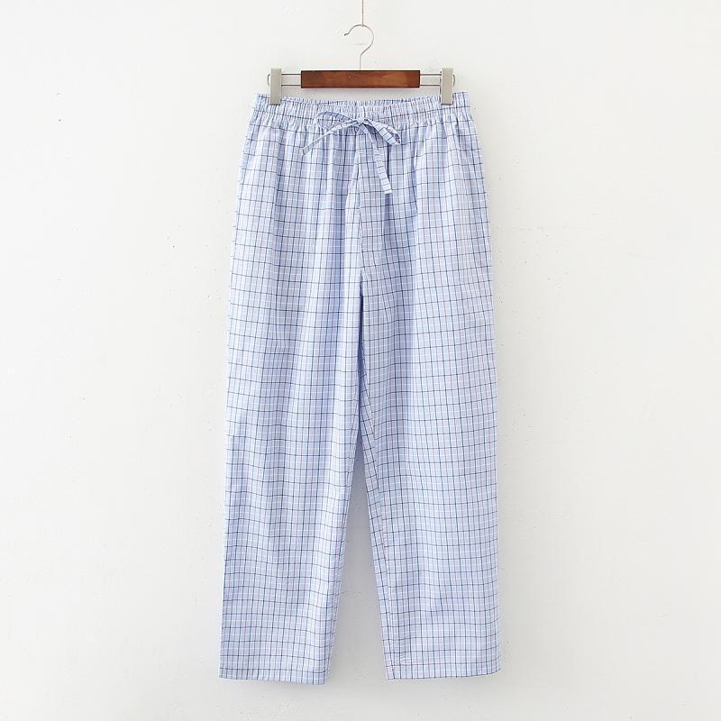 Pantalon de Pyjama Homme en Coton à Carreaux