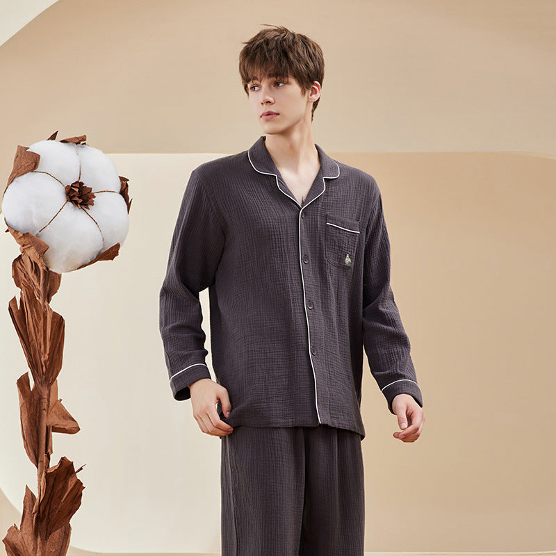 Pyjama Femme en Coton Crêpe à Double Couche