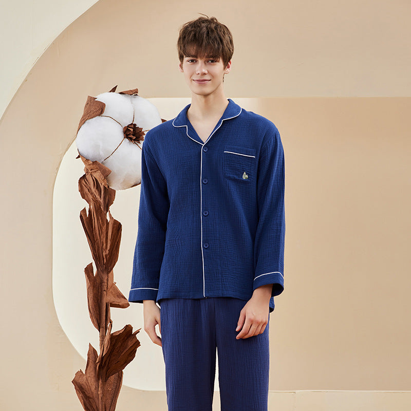 Pyjama Femme en Coton Crêpe à Double Couche