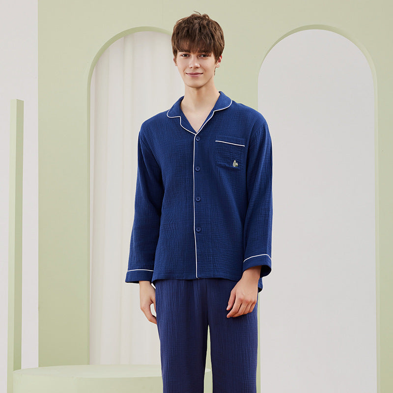 Pyjama en coton crêpe double gaze – Pour couple