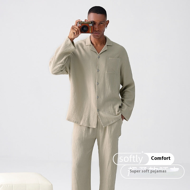 Pyjama léger en coton tissé – Printemps & automne