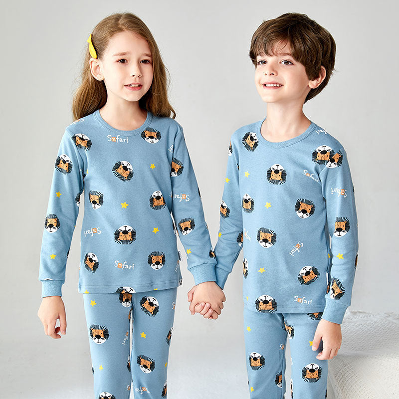 Ensemble pyjama pour enfants en coton, garçons et filles.