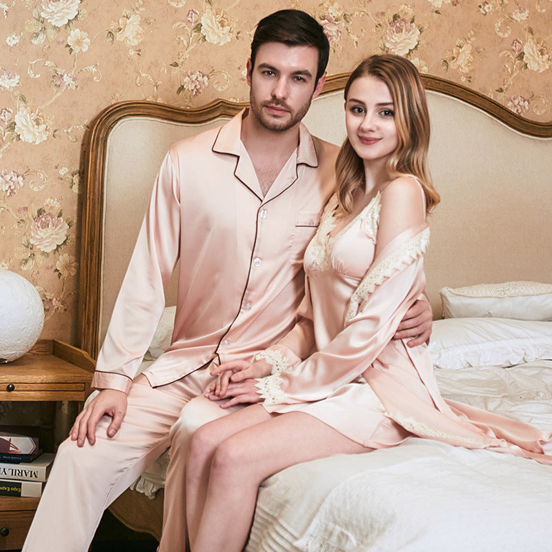 Nuisette en Dentelle avec Porte-jarretelles pour Femme - Pyjamas pour Couple.