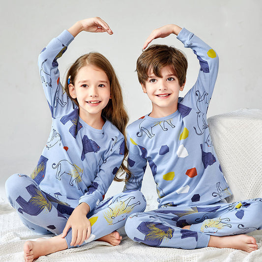 Ensemble pyjama pour enfants en coton, garçons et filles.