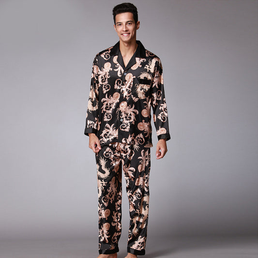 Ensemble de pyjama pour homme à manches longues et pantalon