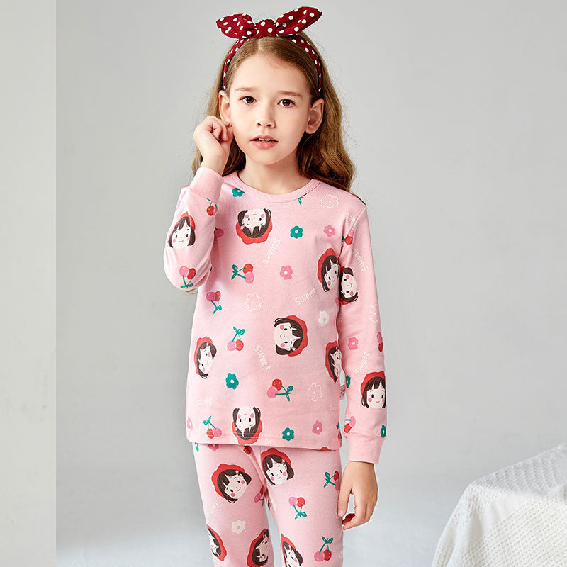 Ensemble pyjama pour enfants en coton, garçons et filles.