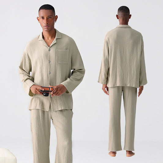 Pyjama léger en coton tissé – Printemps & automne