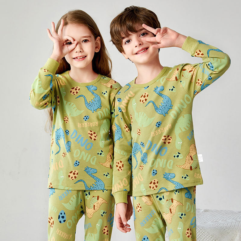 Ensemble pyjama pour enfants en coton, garçons et filles.