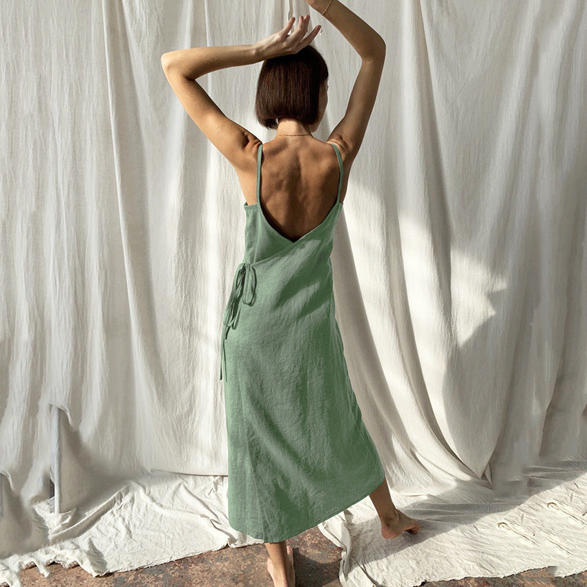 Pyjama Femme à Bretelles en Coton 100%