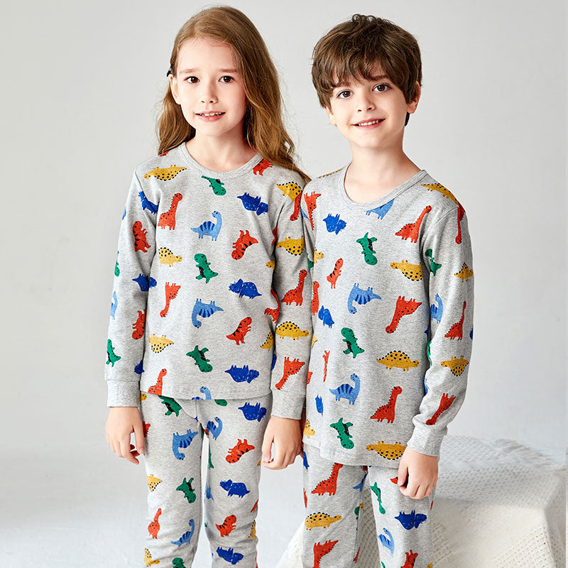 Ensemble pyjama pour enfants en coton, garçons et filles.